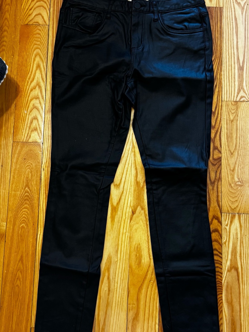 Faux leather black skinny pants. Size 9